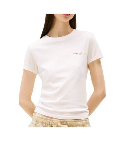 T-shirt rose clair femme tommy hilfiger slim linear dw0dw21164 - 3xl