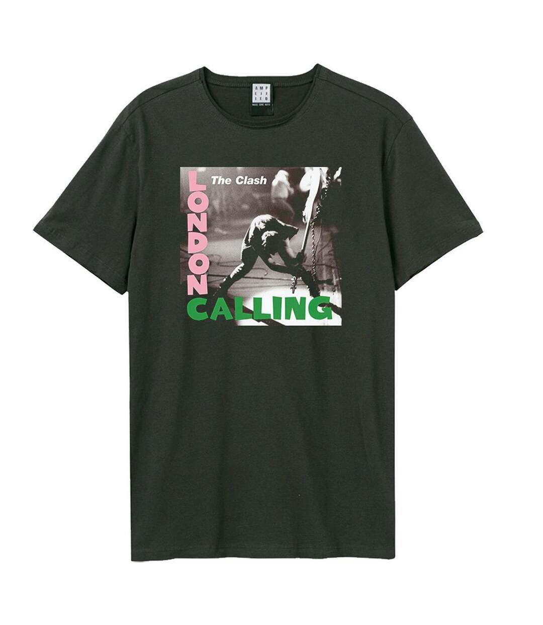 T-shirt London Calling Adulte Anthracite Amplified-1
