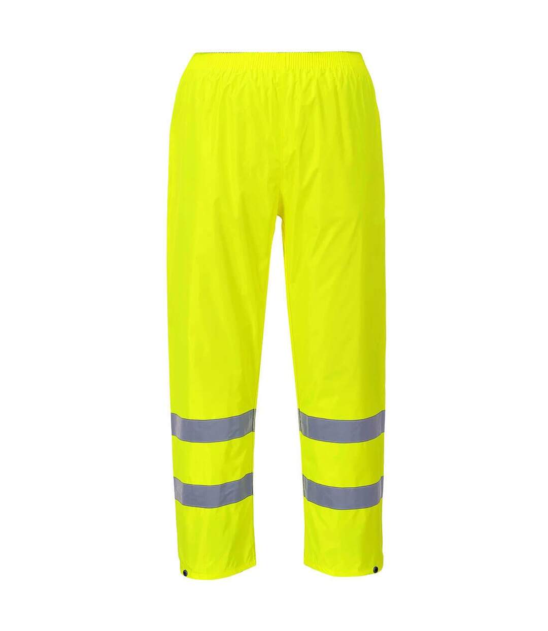 Mens hi-vis rain trousers yellow Portwest-1