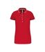 Polo manches courtes - Femme - K252 - rouge - blanc - navy