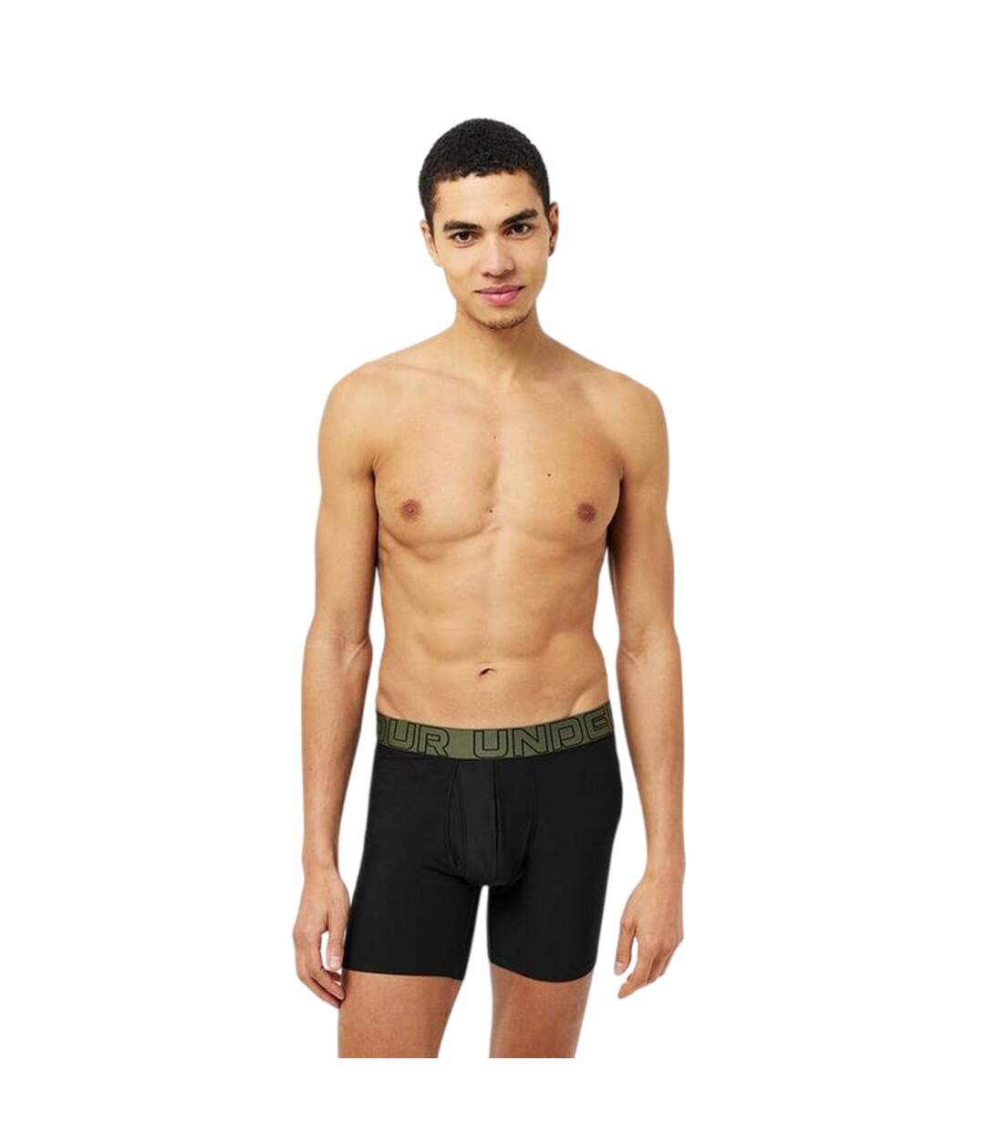Lot De 2  Boxers Tech Homme Vert Noir Chiné Under Armour-4