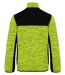 Veste recylée en polytricot - WK9108 - jaune fluo chiné et noir-2