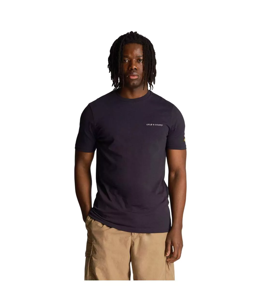 T-shirt Style Logo Brodé Homme Bleu Marine Lyle & Scott-1