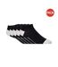 Pack of 5  Mens vitalblack trainer socks  black Crosshatch