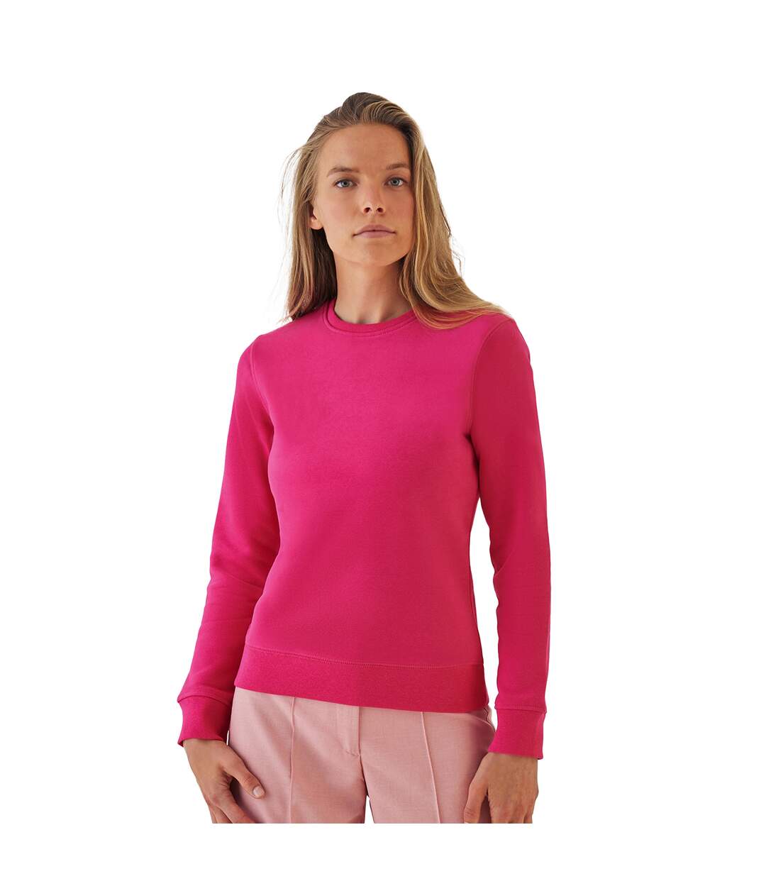 Sweat queen femme rose magenta B&C