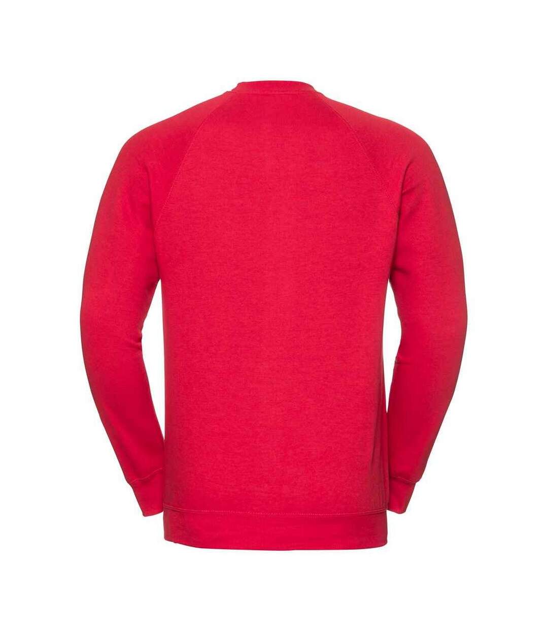 Mens spotshield raglan sweatshirt classic red Russell