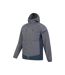 Mens Ambit Lightweight Soft Shell Jacket Dark Grey Mountain Warehouse-3