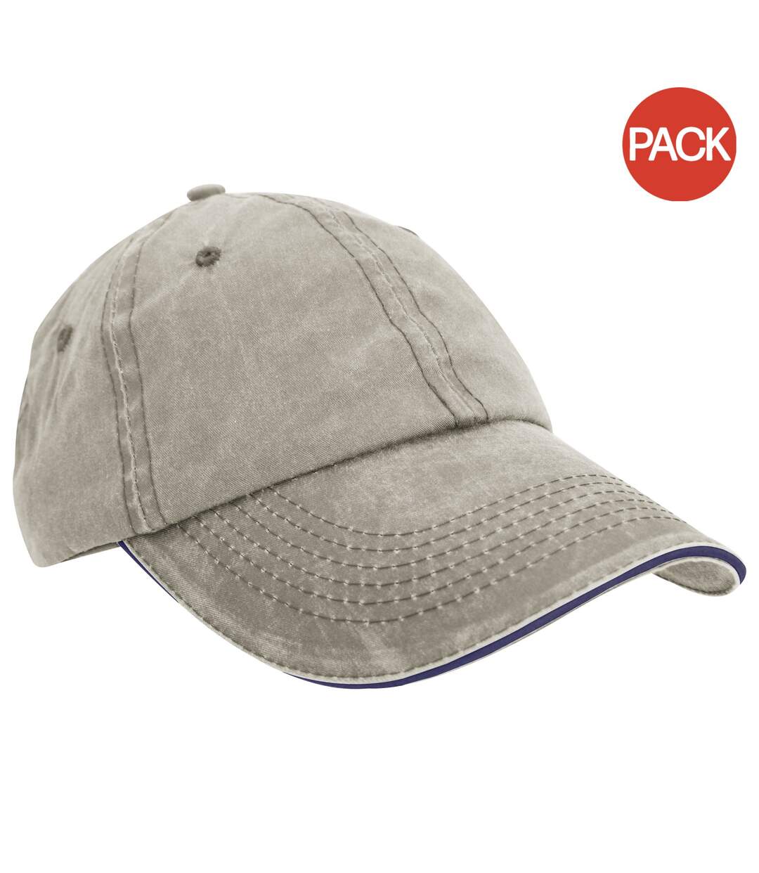 Casquettes en coton gris Result-1