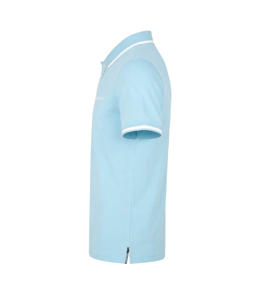 Mens Tipped Polo Shirt Sky Blue Aquascutum-4