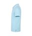 Mens Tipped Polo Shirt Sky Blue Aquascutum-4