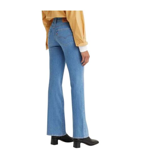 Womens/ladies 725 Tribeca Sun Leather Patch Bootcut Jeans Denim Levis