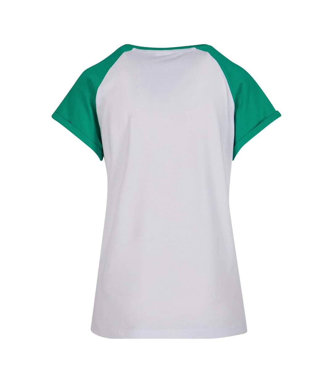 Womens/ladies Contrast Raglan T-shirt White Fern Green Urban Classics-2