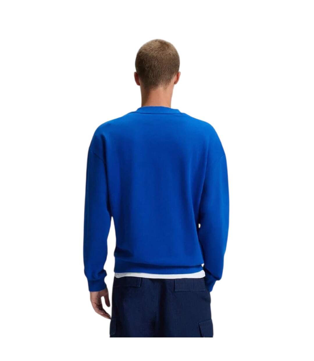 Sweat Motif/style Logo Niero Homme Bleu Hugo-3