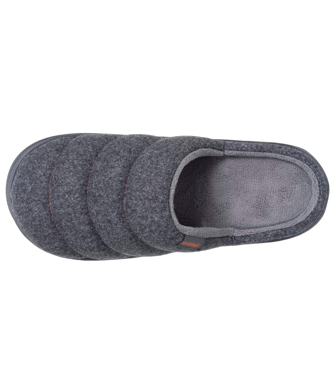 Isotoner Chaussons Mules homme matière feutrine, semelle bloup extra confort-2