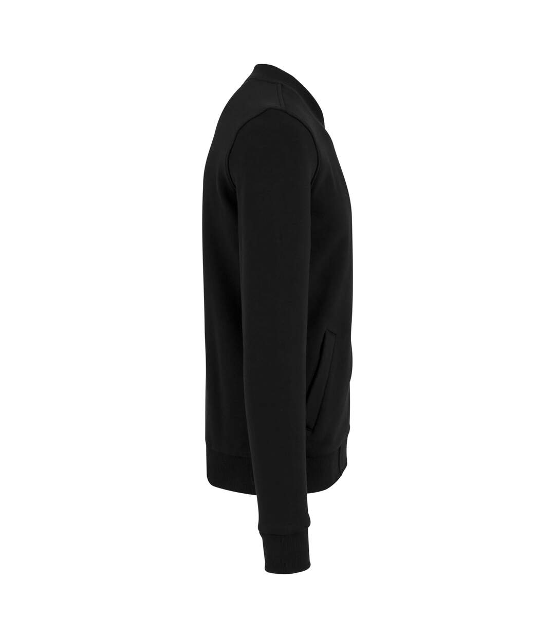 Mens Plain Bomber Jacket Black Urban Classics-3