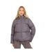 Doudoune À Capuche Motif/style Court Femme Anthracite Brave Soul-2