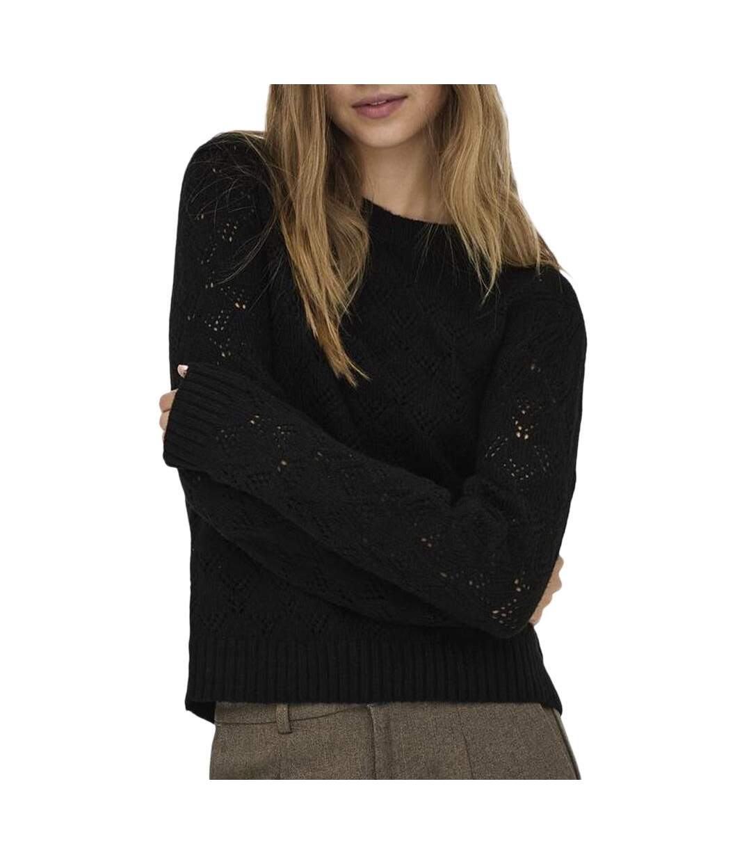 Pull noir femme jdy amanda-1