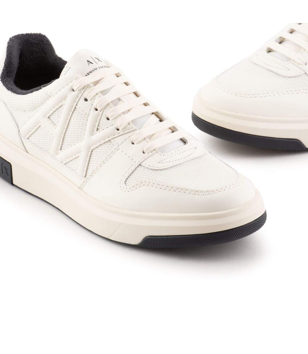 Baskets Homme Blanc Cassé Armani Exchange-4