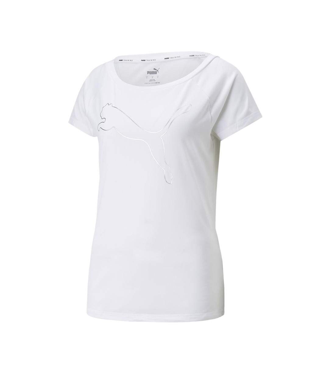 T-shirt de running blanc femme puma 522420-1