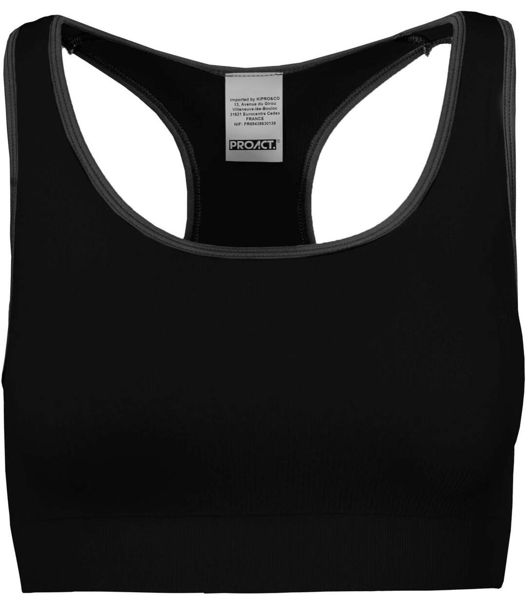 Brassière de sport - PA001 - noir-1