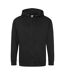 Sweatshirt À Capuche Et Fermeture Zippée Homme Noir Profond Awdis-1