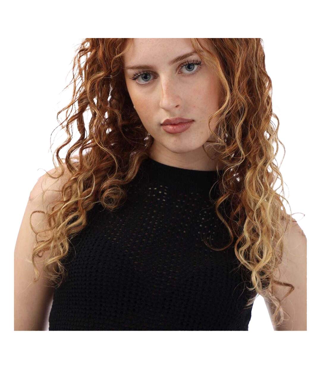 Haut Motif/style Crochet Fassie Femme Noir Boss-3
