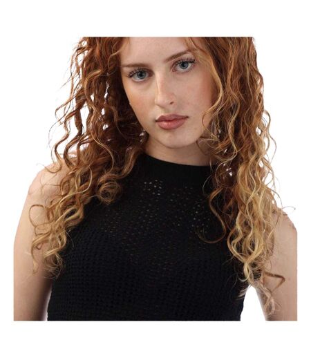 Haut Motif/style Crochet Fassie Femme Noir Boss