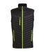Mens Quilted Hybrid Gilet Black Lime Green Regatta Professional-2