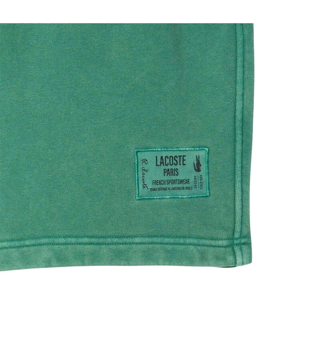Mens Fleece Sweat Shorts Green Lacoste-4