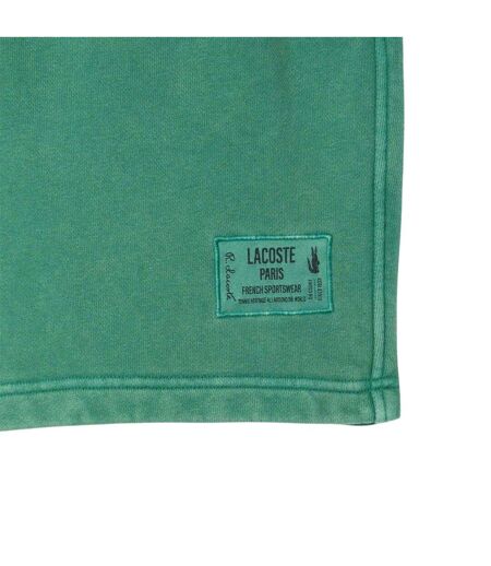 Mens Fleece Sweat Shorts Green Lacoste