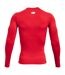Haut Thermique Manches Longues Heatgear Homme Rouge Under Armour-2