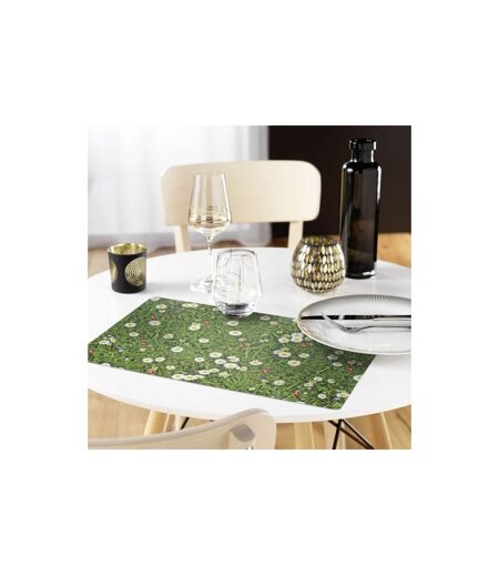 Set de Table Imprimé Fleurette 28x44cm Vert