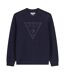 Sweat Motif/style En Relief Homme Bleu Guess-2