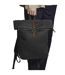 Heritage Waxed Canvas Leather Accent Backpack One Size Black Quadra-1
