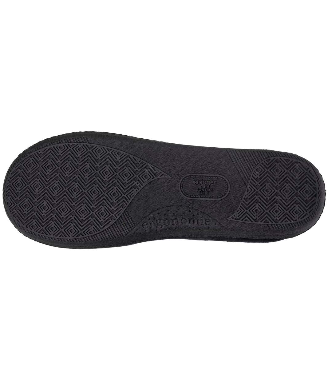 Isotoner Chaussons Mules femme ultra confortables et légers, mousse à mémoire de forme-4