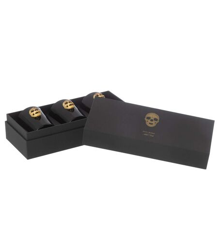 Lot de 3 Bougies Parfumées Crane Nuit 21cm Mysterious Palace