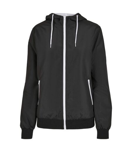 Veste Windrunner Femme Noir Blanc Build Your Brand