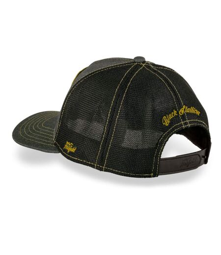Casquette trucker avec filet avec écusson animal Black Stallion Hatfield