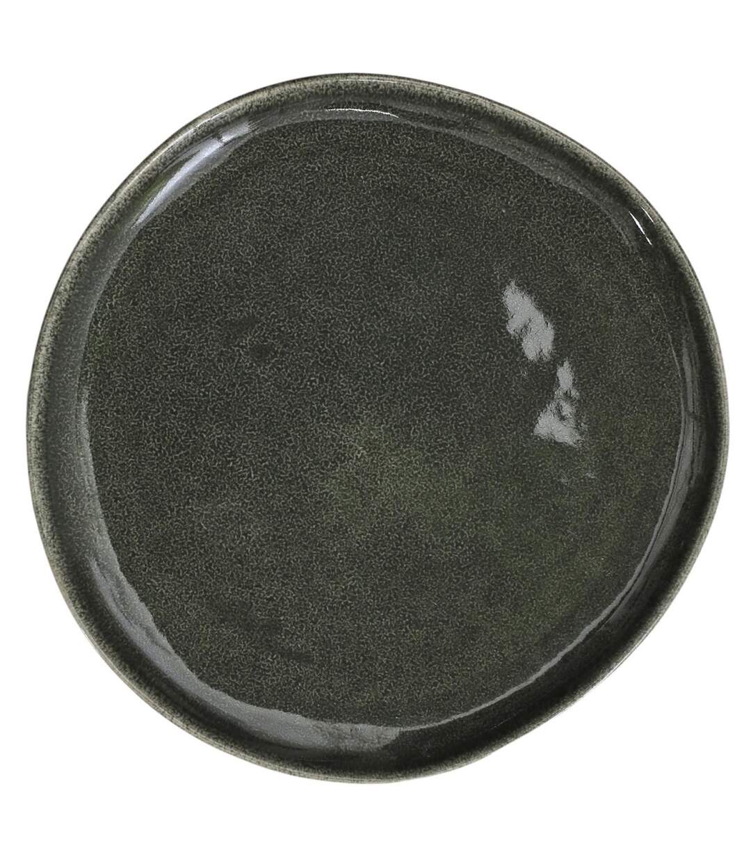 Lot de 6 Assiettes Plates Black Forest 27cm Vert-1