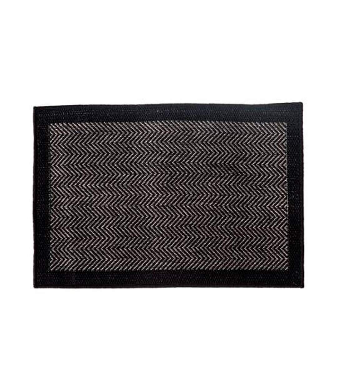 Tapis Déco Chevron 50x80cm Noir-1