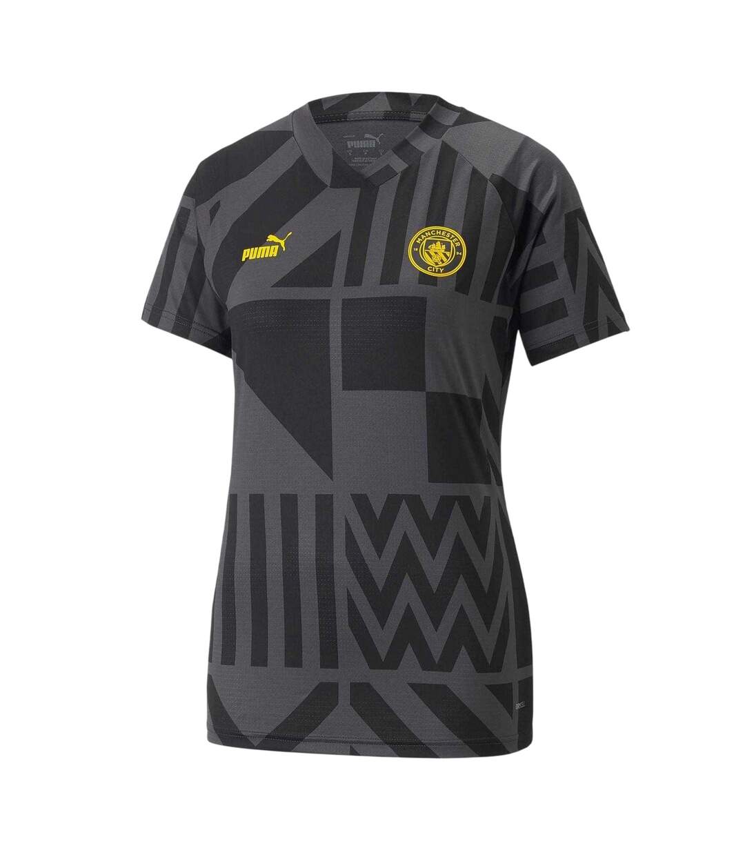 Mens Manchester City Fc Football Jersey Black Yellow Puma-2