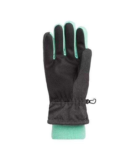 Gants De Ski Motif/style Logo Brise Enfant Noir Vert Bejo