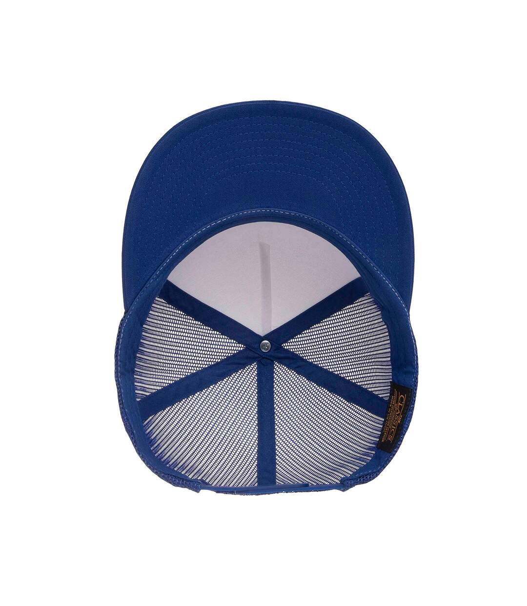 Casquette Trucker Classic Blanc Bleu Roi Yupoong-3