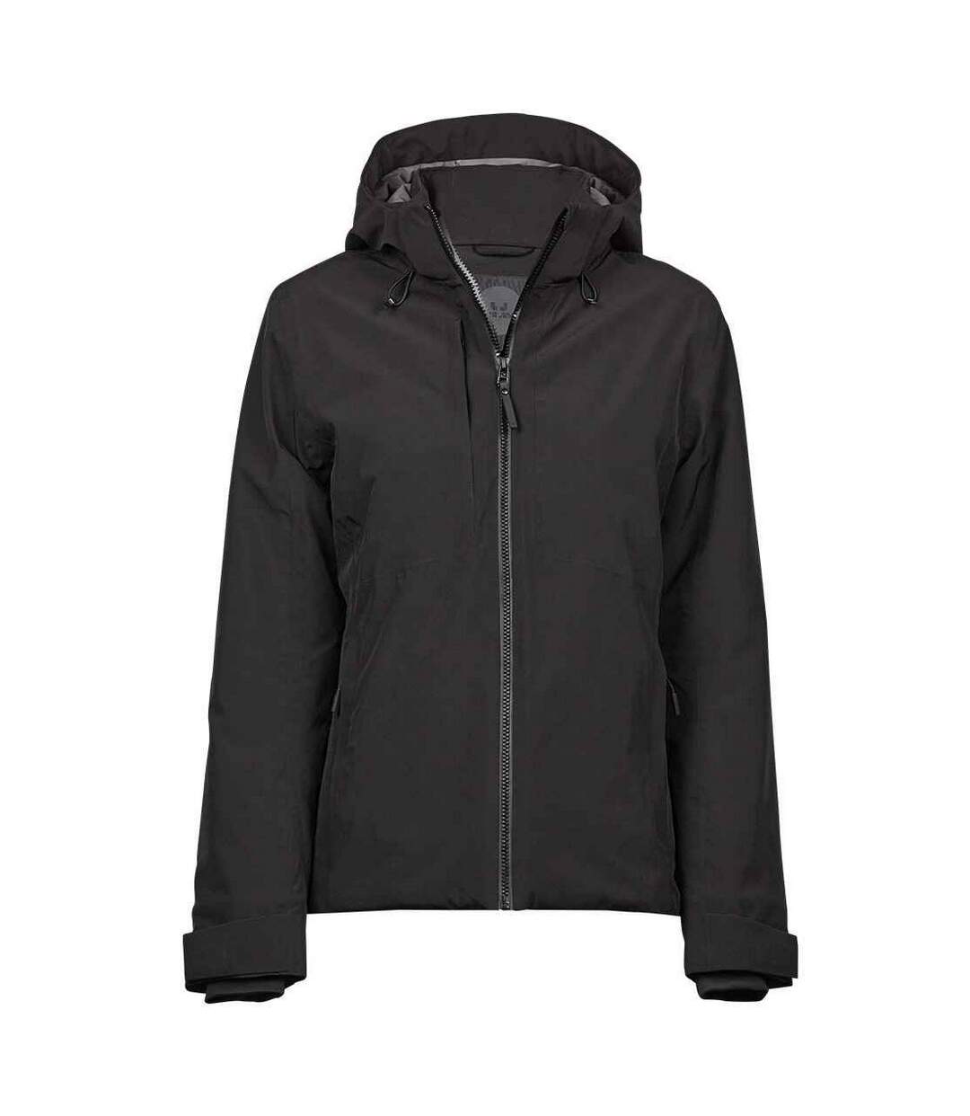 Womens/ladies waterproof jacket black Tee Jays