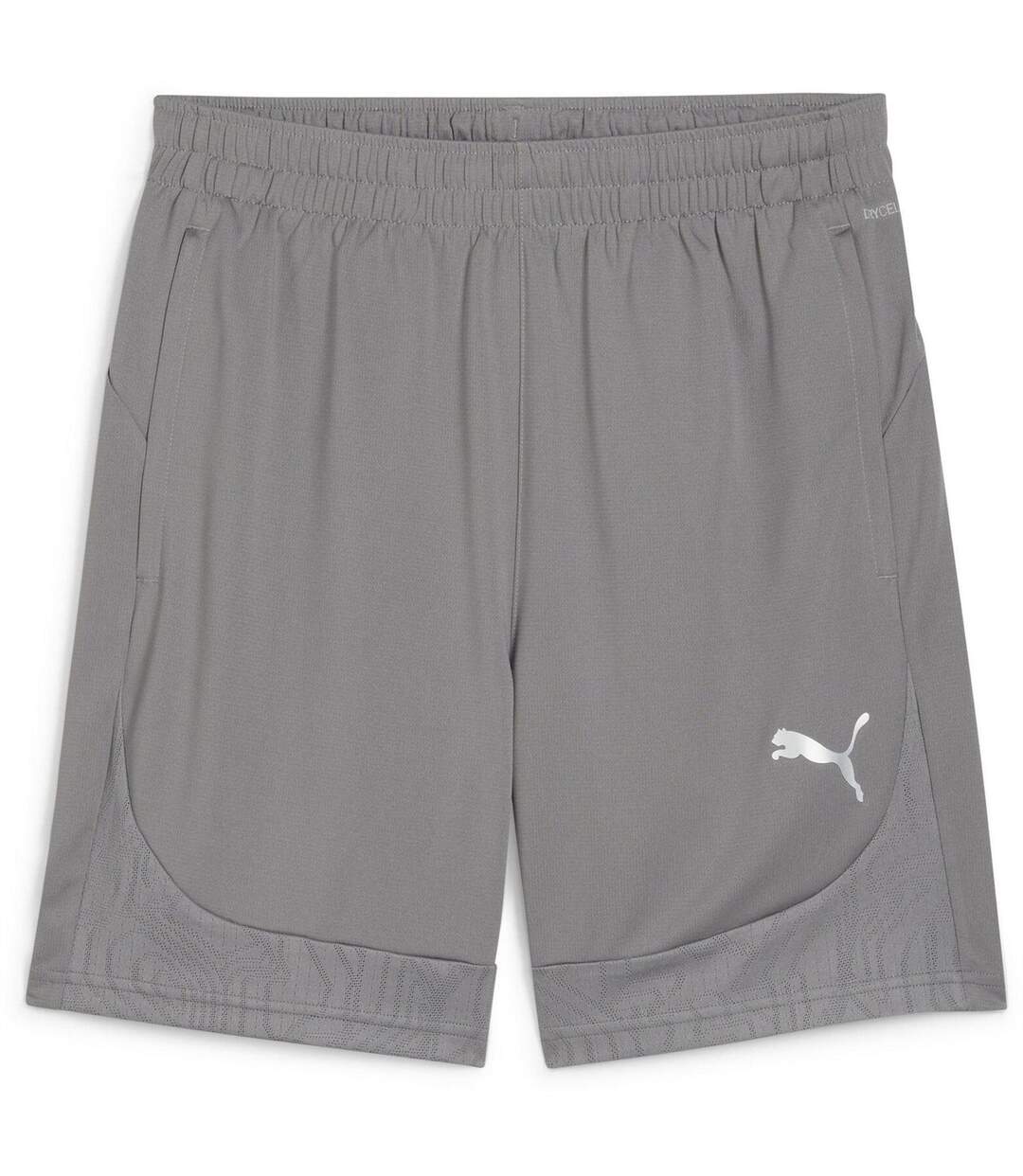 Mens Teamfinal Football Shorts Castle Grey Silver Puma-1