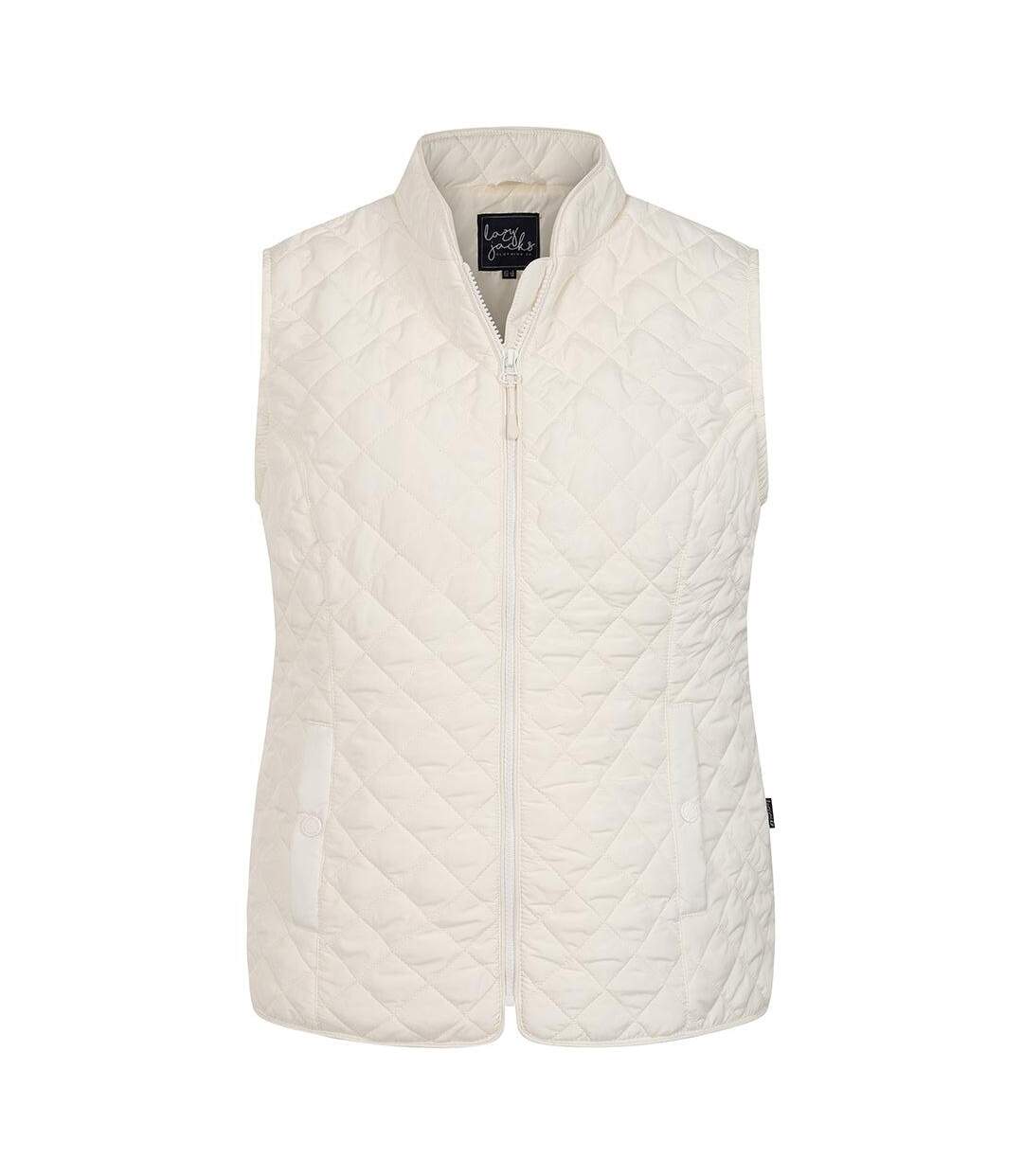 Doudoune Sans Manches Motif/style Matelassé Femme Craie Lazy Jacks-1