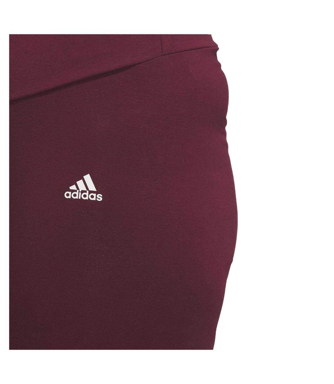 Womens/ladies Fitted Leggings Red Adidas-4