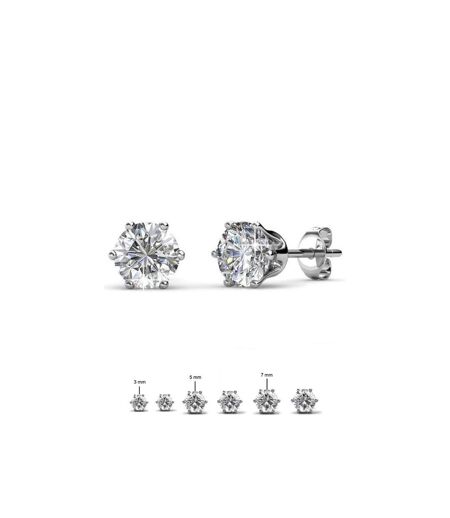 Boucles d'oreilles Solitaire S, Cristal d'Autriche