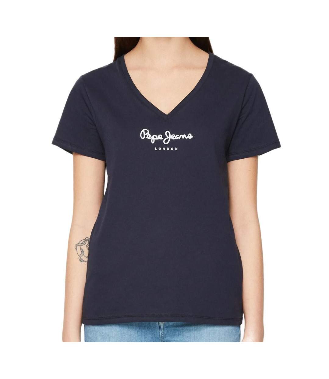 T-shirt Marine Femme Pepe jeans Wendy V - S-1