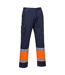 Portwest Mens Contrast Hi-Vis Work Trousers (Orange/Navy) - UTPW945